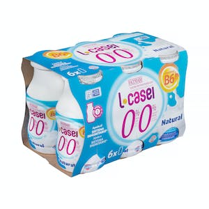 Bebida láctea natural L-casei 0% materia grasa 0% azúcares añadidos 6 mini botellas X 0.1 kg en Mercadona