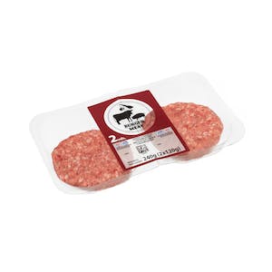 Hamburguesas de vacuno y cerdo con jamón y cebolla caramelizada Bandeja 0.24 kg en Mercadona