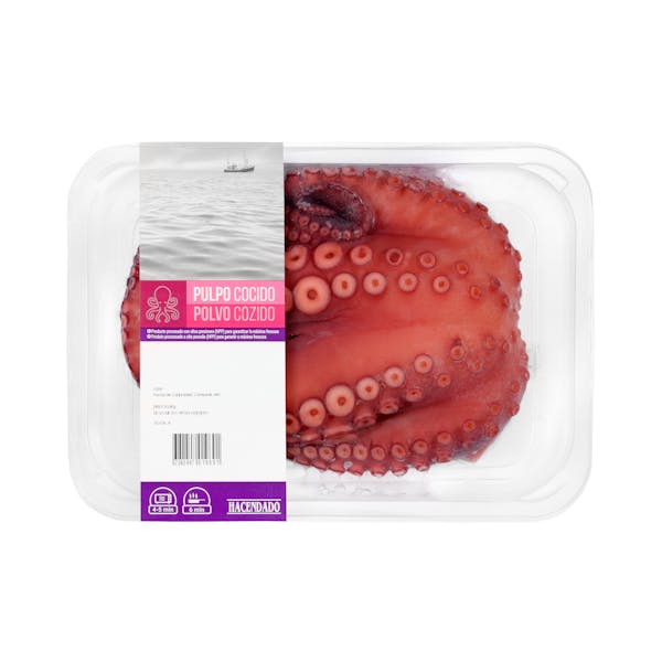 Pulpo cocido Bandeja 0.55 kg en Mercadona