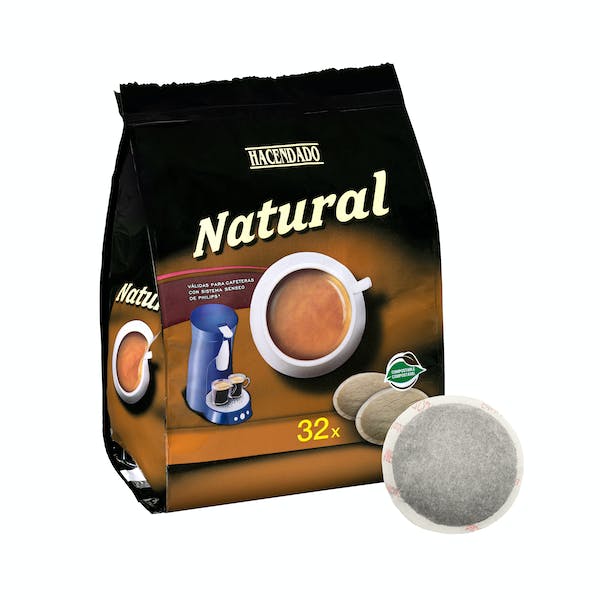 Café monodosis natural Hacendado Paquete 0.224 kg en Mercadona