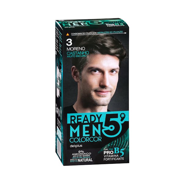 Tinte cabello hombre 3 moreno Deliplus 0% amoníaco Caja 1 ud en Mercadona