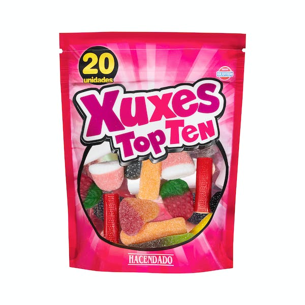 Surtido de golosinas Xuxes top ten Hacendado Paquete 0.135 kg en Mercadona