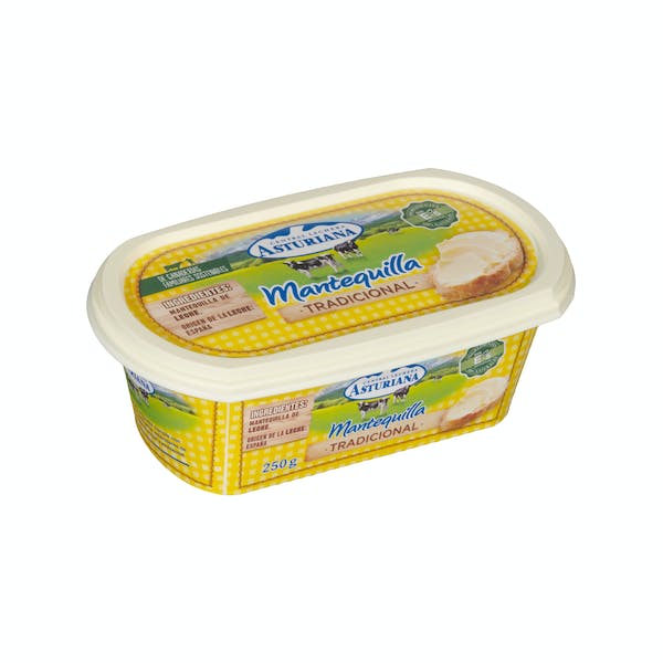 Mantequilla Tradicional Asturiana Tarrina 0.25 kg en Mercadona