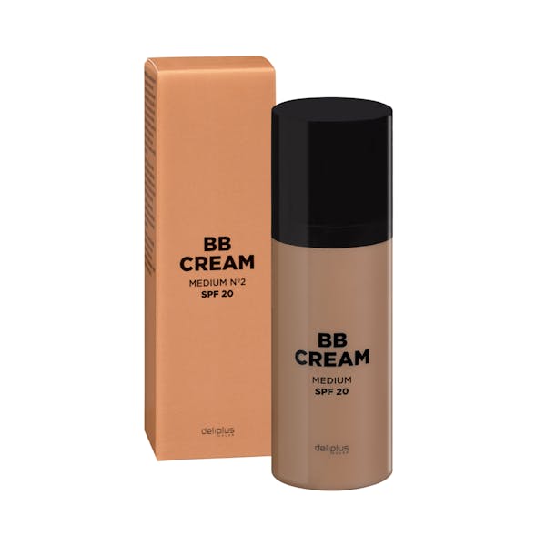 Hidratante facial BB cream Deliplus 02 medio FPS 20 Bote 0.05 100 ml en Mercadona