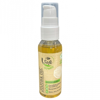 Aceite jojoba capilar-corporal Carrefour Soft Green 50 ml. en Carrefour
