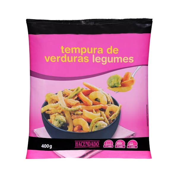 Tempura de verduras Hacendado ultracongelada Paquete 0.4 kg en Mercadona