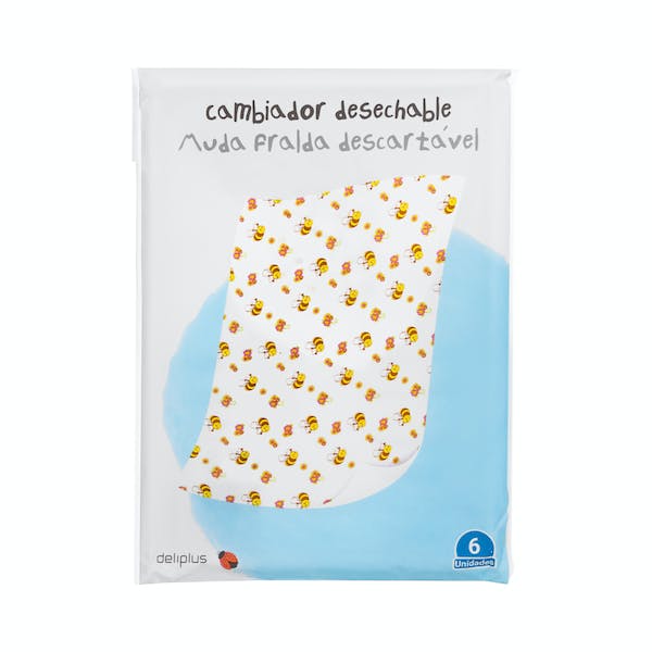 Cambiador multiusos desechable Deliplus Paquete 6 ud en Mercadona