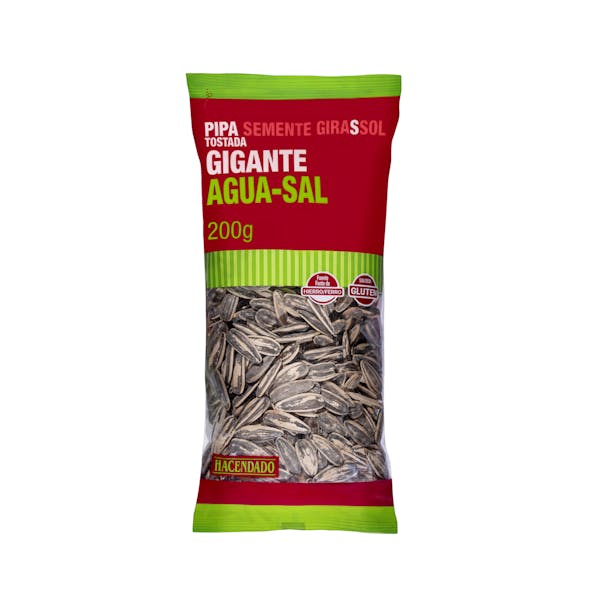 Pipa tostada gigante aguasal Hacendado Paquete 0.2 kg en Mercadona