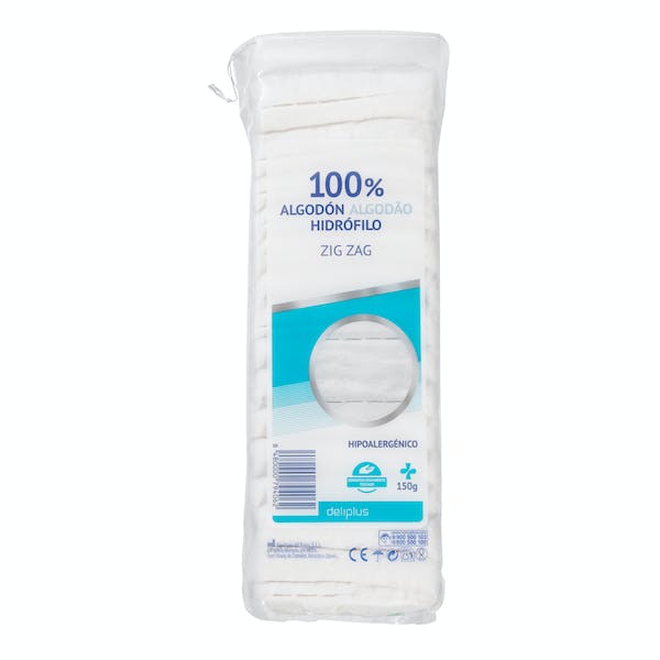 Algodón 100% zig-zag Deliplus Paquete 0.15 100 g en Mercadona