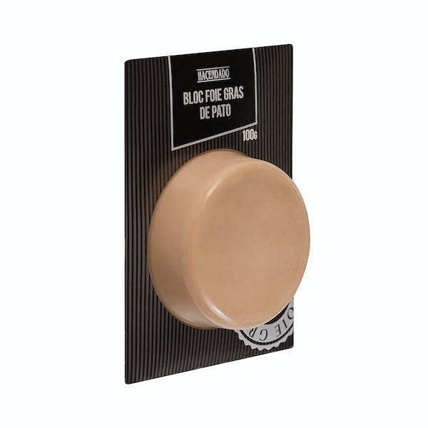 Bloc foie gras de pato Hacendado Paquete 0.1 kg en Mercadona