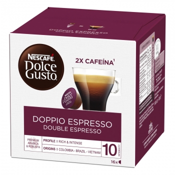 Café doppio espresso en cápsulas Nescafé Dolce Gusto 16 ud. en Carrefour