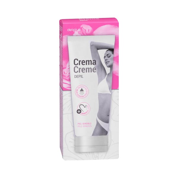 Crema depilatoria mujer para el cuerpo Deliplus piel sensible Bote 0.2 100 ml en Mercadona
