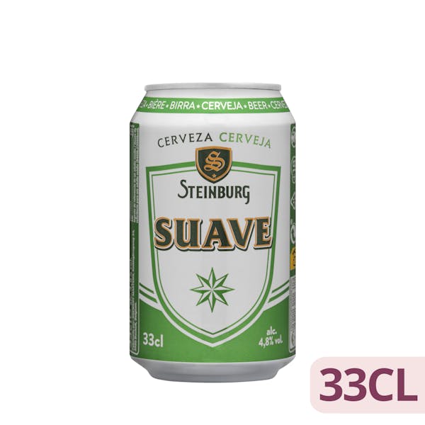 Cerveza Suave Steinburg Lata 330 ml en Mercadona