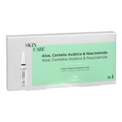 Ampollas faciales Skin Care Aloe, Centella Asiática & Niacinamida Deliplus Caja 0.02 100 ml