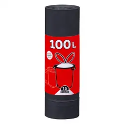 Bolsa de basura saco Bosque Verde 100L cubo industrial Paquete 1 ud