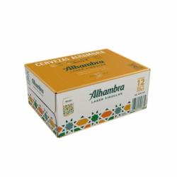 Cerveza Alhambra Lager Singular pack de 12 latas de 33 cl.