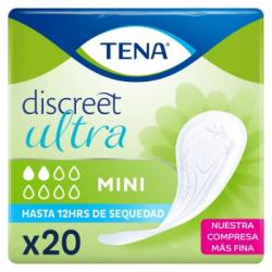 Compresas para incontinencia mini Discreet Ultra Tena 20 ud.