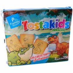 Gallestas Tostakids Jurasic Family Biscuits 600 g.