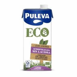 Leche semidesnatada ecológica Puleva sin lactosa brik 1 l.