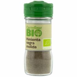 Pimienta negra molida ecológica Carrefour Bio 38 g.