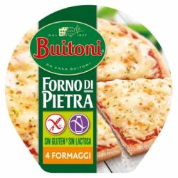 Pizza 4 formaggi Forno di Pietra Buitoni sin gluten sin lactosa 360 g.
