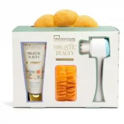 Set IDC Institute holistic beauty: limpiador facial 75 ml, cepillo facial, muñequera y banda para la cabeza.