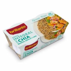 Arroz integral con chía para microondas Brillante pack de 2 ud. de 125 g.