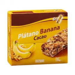 Barritas de cereales Hacendado sabor plátano