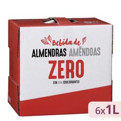 Bebida de almendras zero Hacendado 6 bricks X 1 L