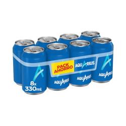 Bebida isotónica limón Aquarius 8 latas X 330 ml