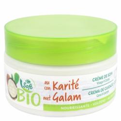 Crema hidratante cara y cuerpo con karité ecológica Carrefour Soft Bio 200 ml.