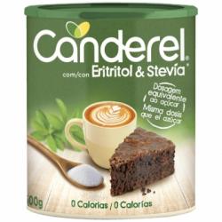 Edulcorante de eritritol y stevia granulado Canderel 500 g.