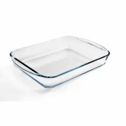 Fuente Rectangular CARREFOUR HOME 35X22 cm - Transparente