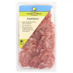 Fuet extra en lonchas Calidad y Origen Carrefour 100 g