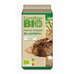 Harina integral de centeno ecológica Carrefour Bio 1 kg.