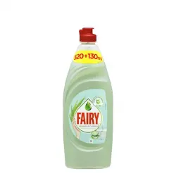 Lavavajillas Aloe Vera y Pepino Fairy líquido Botella 650 ml