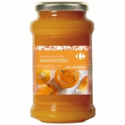 Mermelada de melocotón categoría extra Carrefour sin gluten 650 g.