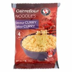 Noodles sabor curry Carrefour 85 g.