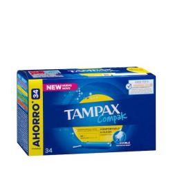 Tampones regular Tampax Compak con aplicador Caja 1 ud
