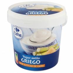 Yogur estilo griego natural con azucar de caña Carrefour 1 kg.