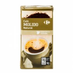 Café molido natural Carrefour 250 g.