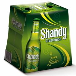 Cerveza Cruzcampo Shandy con limón pack de 6 botellas de 25 cl.