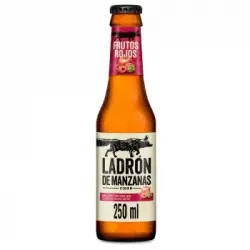 Cider Ladrón de manzanas sabor frutos rojos botella 25 cl.