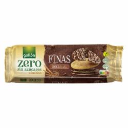 Galletas finas con chocolate sin azúcar añadido Zero Gullón 150 g.