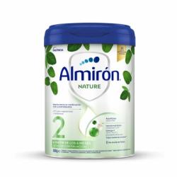 Leche infantil de continuación desde 6 meses en polvo Almirón Nature 2 sin aceite de palma lata 800 g.