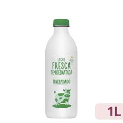 Leche semidesnatada fresca Hacendado Botella 1 L