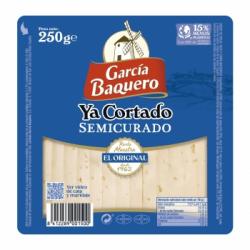 Queso semicurado ya cortado García Baquero cuña 250 g