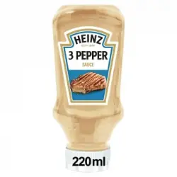 Salsa 3 pimientas Heinz envase 220 ml.