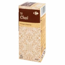 Té negro Chai en bolsitas Carrefour 30 ud.