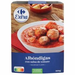 Albóndigas con salsa de tomate Extra Carrefour 300 g.